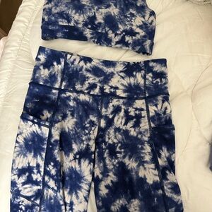 GapFit sports bra / biker shorts set (with pockets)